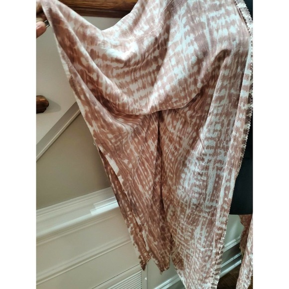 Tiare Hawii Women's Pink Kimono Sleeve Open Front Ruffle Cardigan One Size - Picture 5 of 10